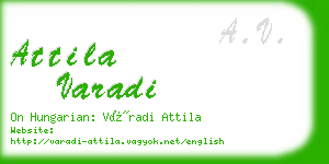 attila varadi business card